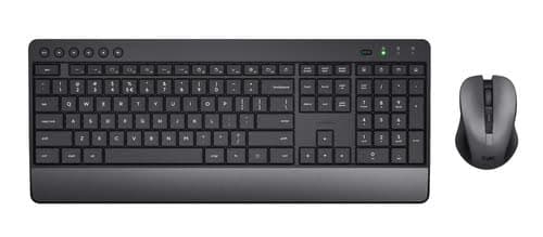 Trust Trezo - Clavier/Souris/Noir/Sans fil 2