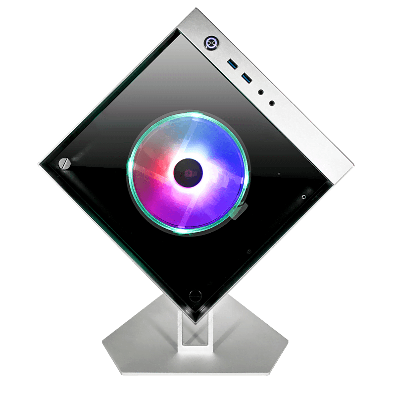 Azza Cube mini 805G silver - mT/Sans Alim/ITX 4