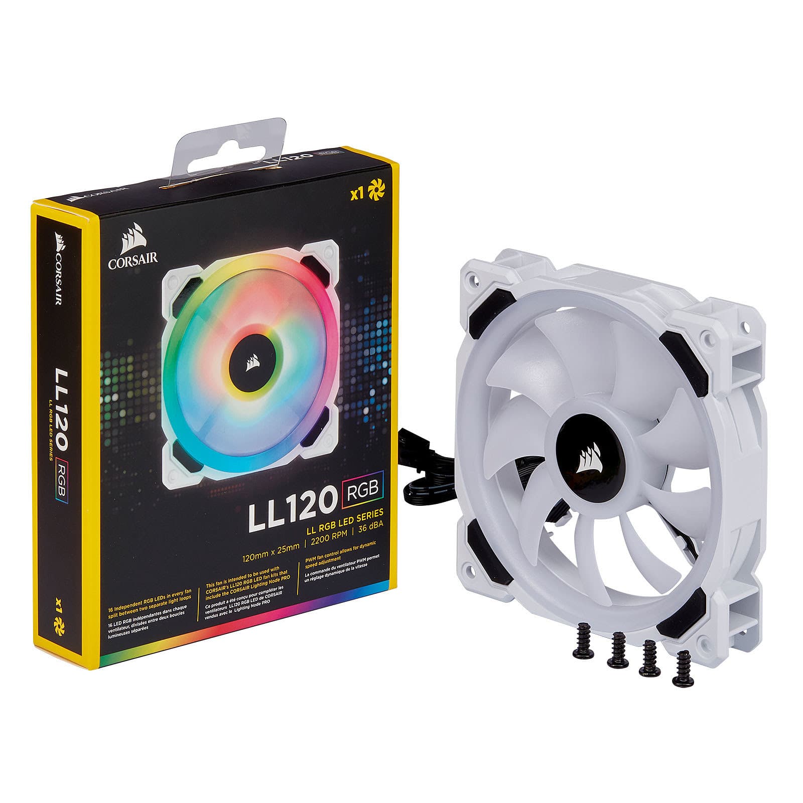 Corsair LL Series LL120 RGB - Blanc 2