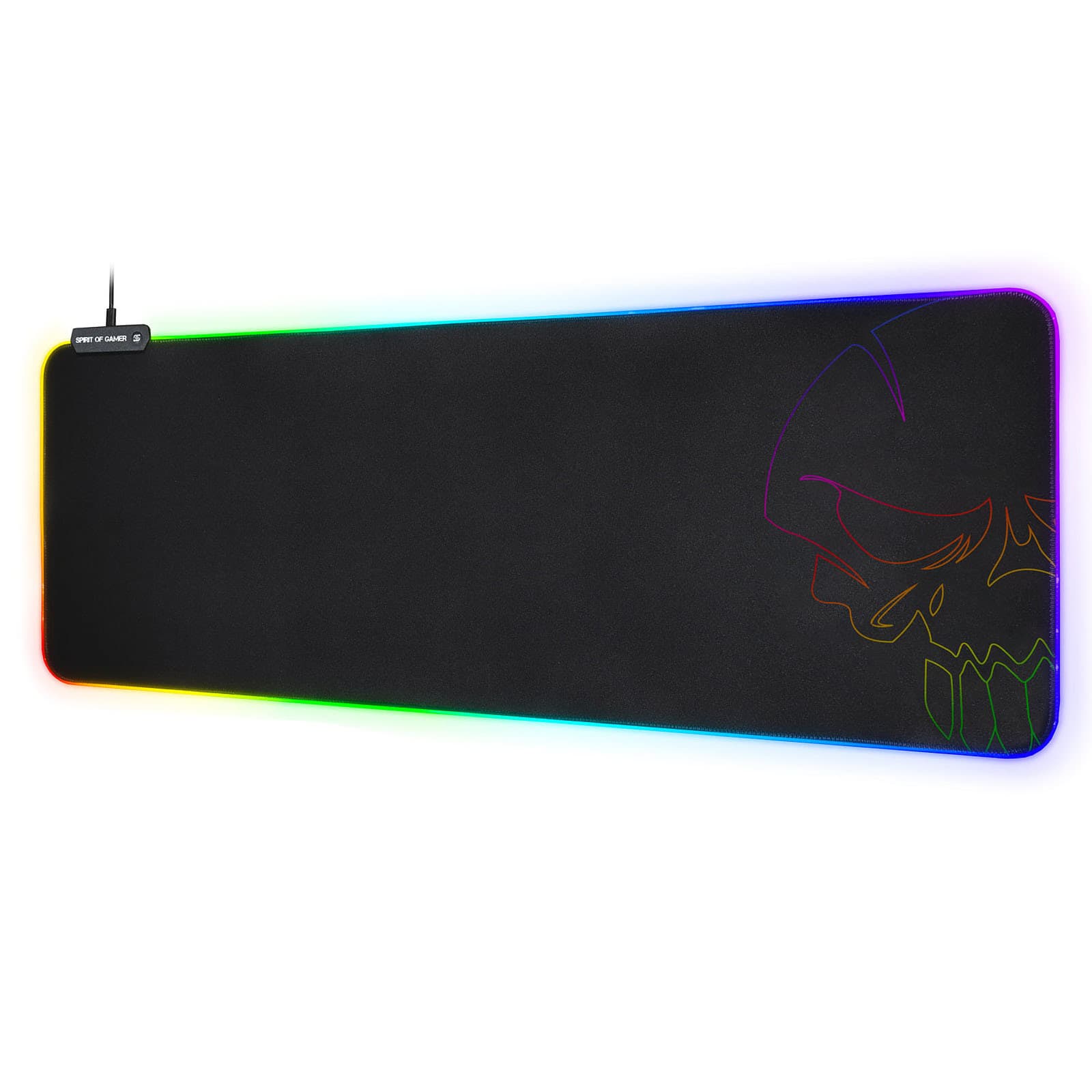 Spirit of Gamer Skull RGB Gaming Mouse Pad XXL 3