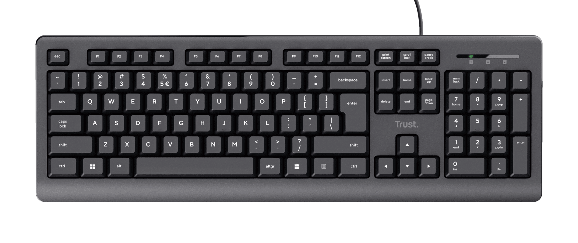Trust Primo Clavier Filaire AZERTY Français