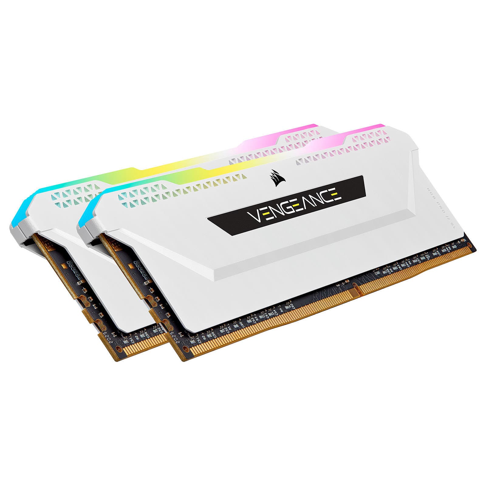 Corsair Vengeance RGB PRO SL Series 32 Go (2 x 16 Go) DDR4 3200 MHz CL16 - Blanc 3