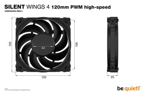 be quiet! Silent Wings 4 120mm PWM Highspeed 5