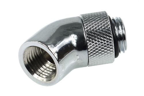 Alphaccol HF Coude 45° rotatif - 1/4" Mâle / Femelle Chrome 2