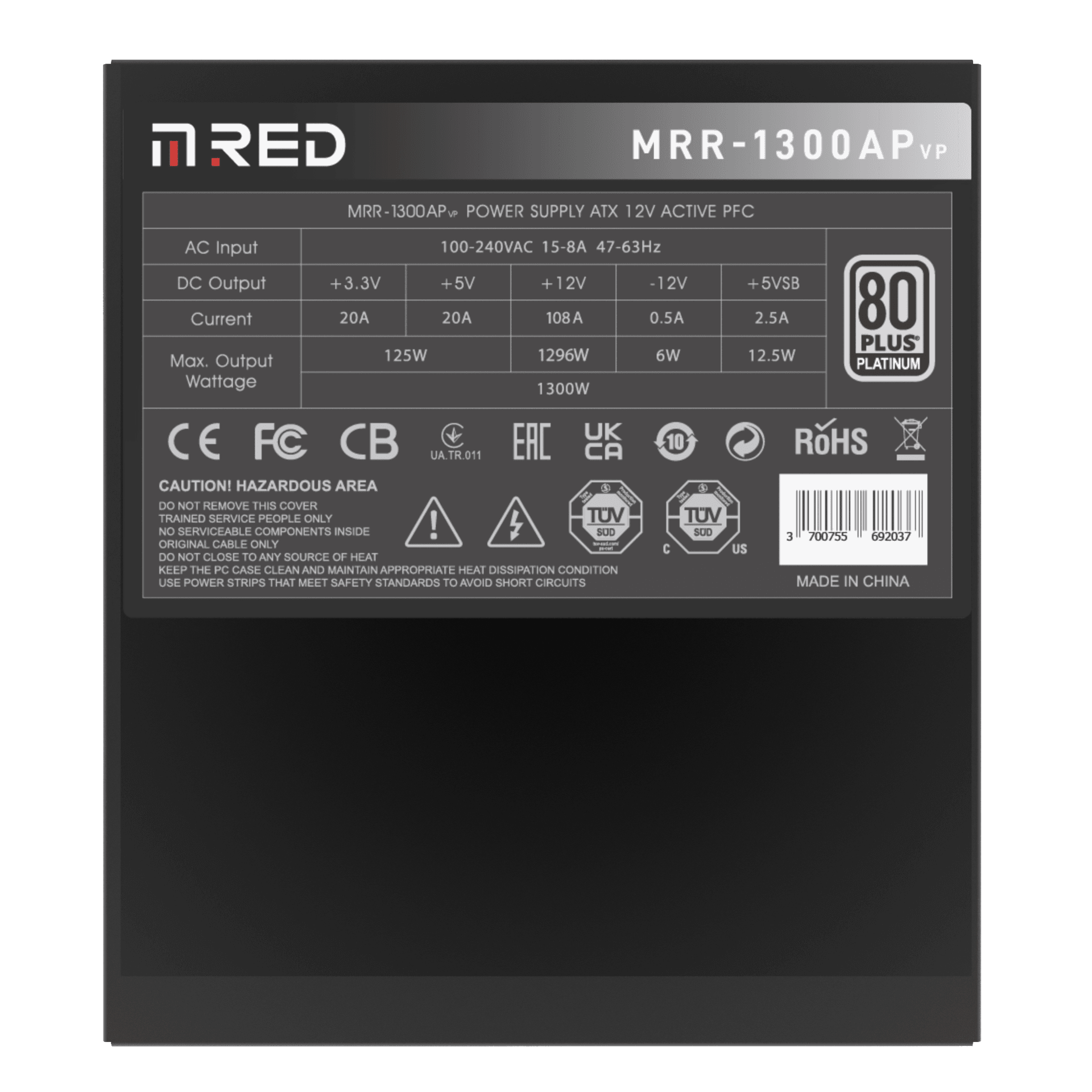 M.RED ATX 1300W - MRR-1300AP VP2 Noir 5