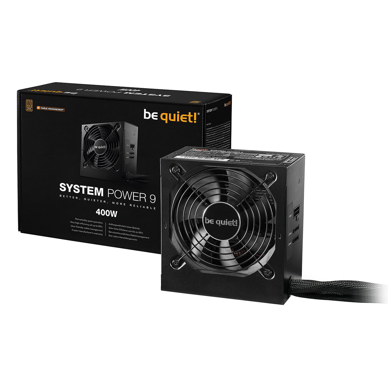 be quiet! System Power 9 400W CM 80PLUS Bronze 2