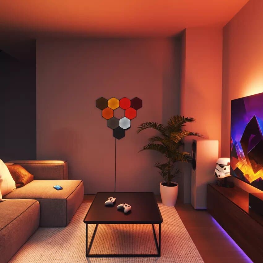 Nanoleaf Shapes Limited Edition Ultra Black Hexagons Starter Kit (9 pièces) 4