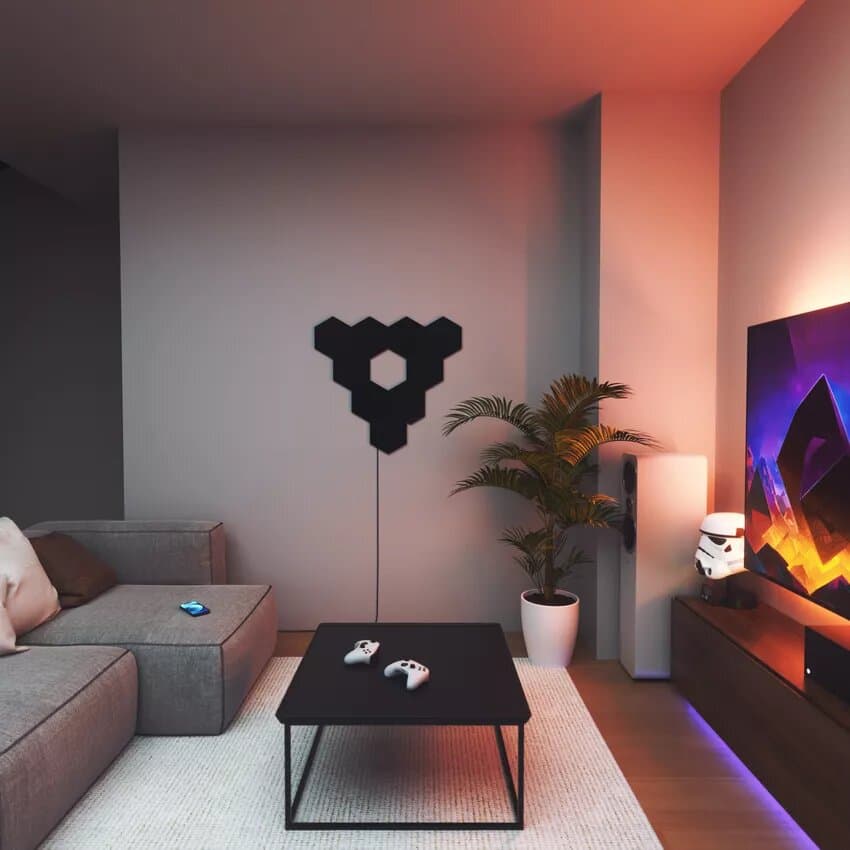 Nanoleaf Shapes Limited Edition Ultra Black Hexagons Starter Kit (9 pièces) 5