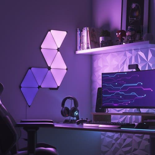 Nanoleaf Shapes Black Triangles Starter Kit (9 pièces) 4