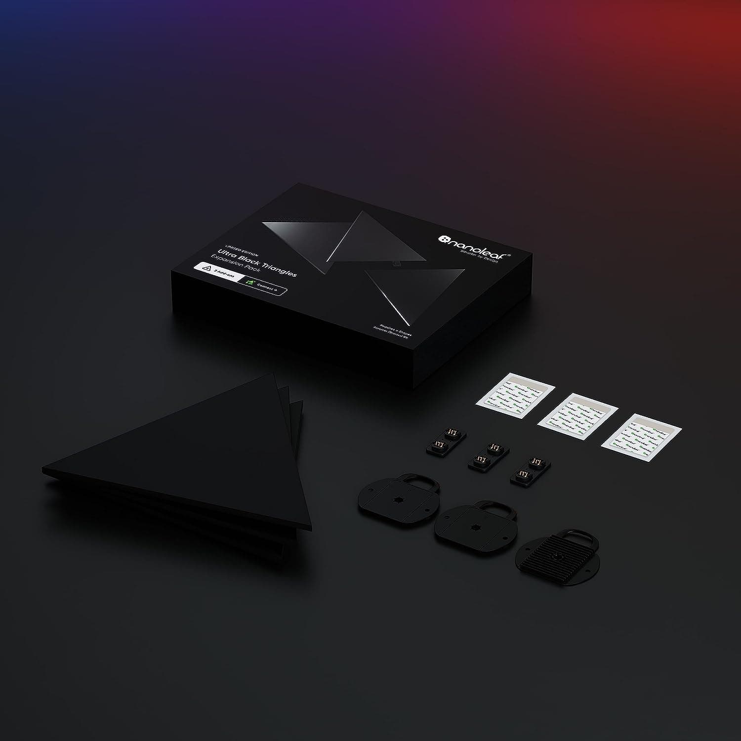 Nanoleaf Shapes Black Triangles Expansion Pack (3 pièces) 2