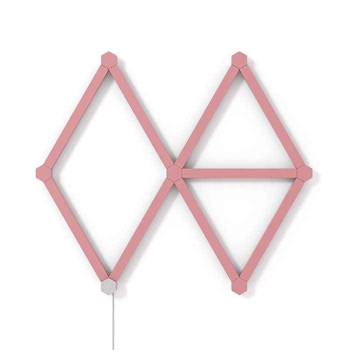 Nanoleaf Lines Skins Matte Pink (9 pièces)