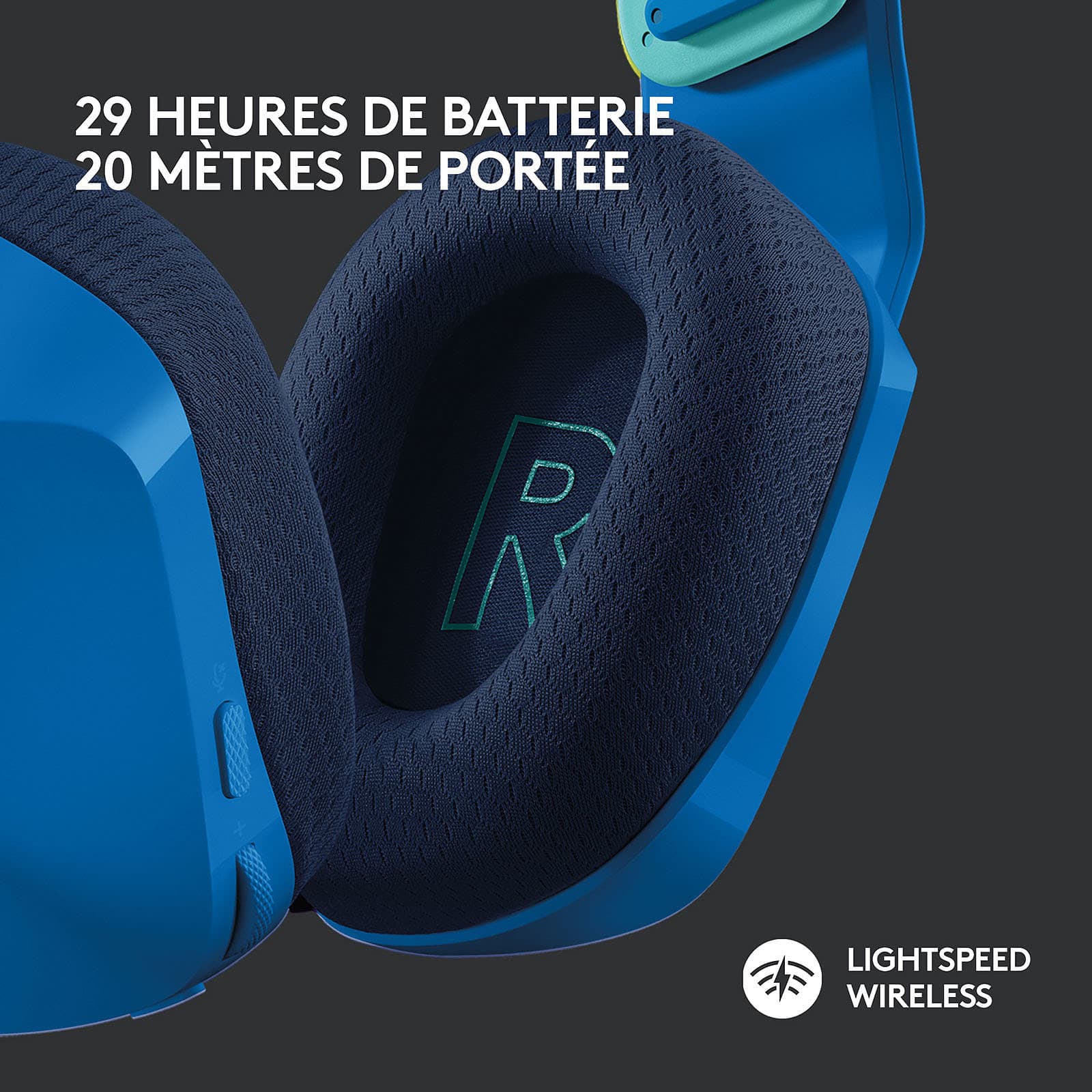 Logitech G G733 Lightspeed (Bleu) 4