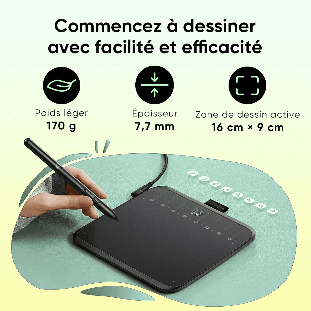 XPPEN Deco 640 IT640 - 5080LPI 6" Noir 2