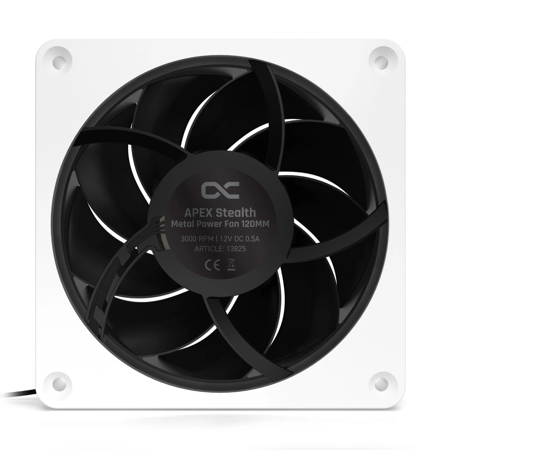 Alphacool Apex Stealth Metal 120mm - 3000rpm Blanc 2