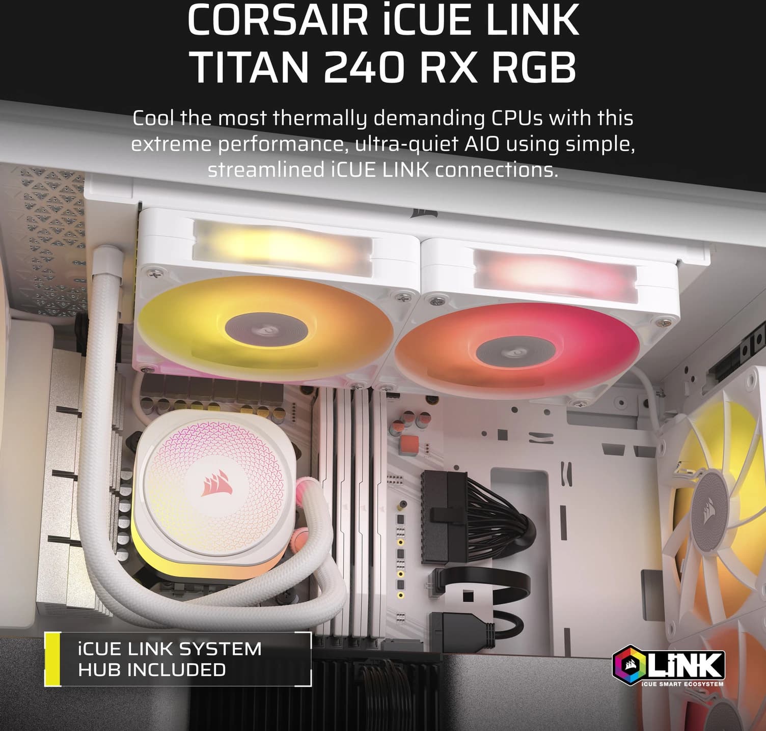 Corsair Titan 240 RX RGB (Blanc) 2