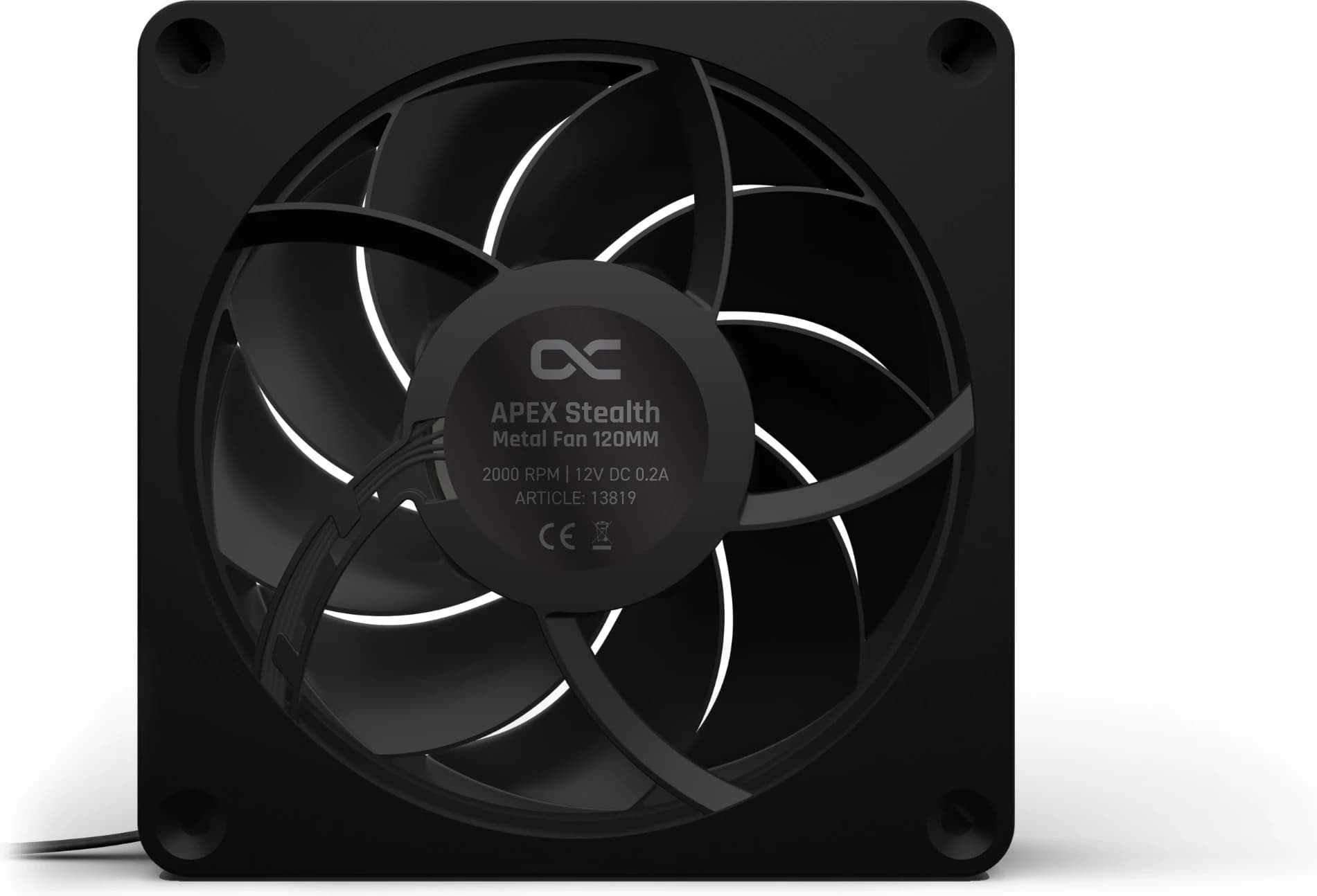 Alphacool Apex Stealth Metal 120mm - 2000rpm Noir 2