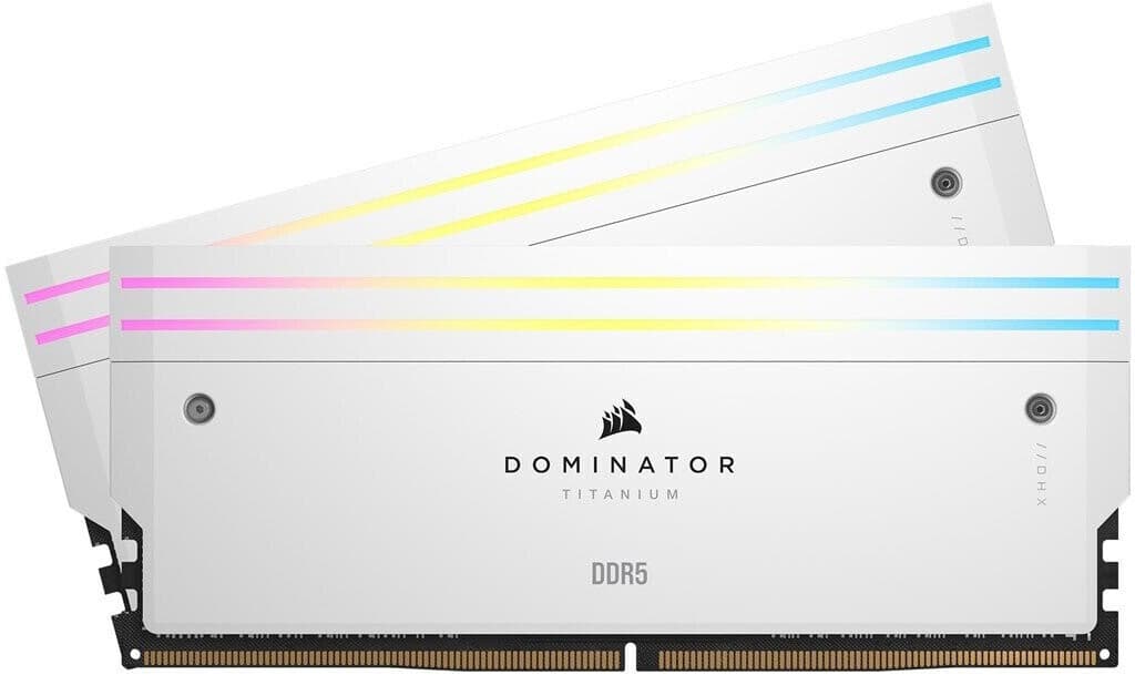Corsair Dominator Titanium DDR5 RGB 64 Go (2 x 32 Go) 6400 MHz CL32 - Blanc 4