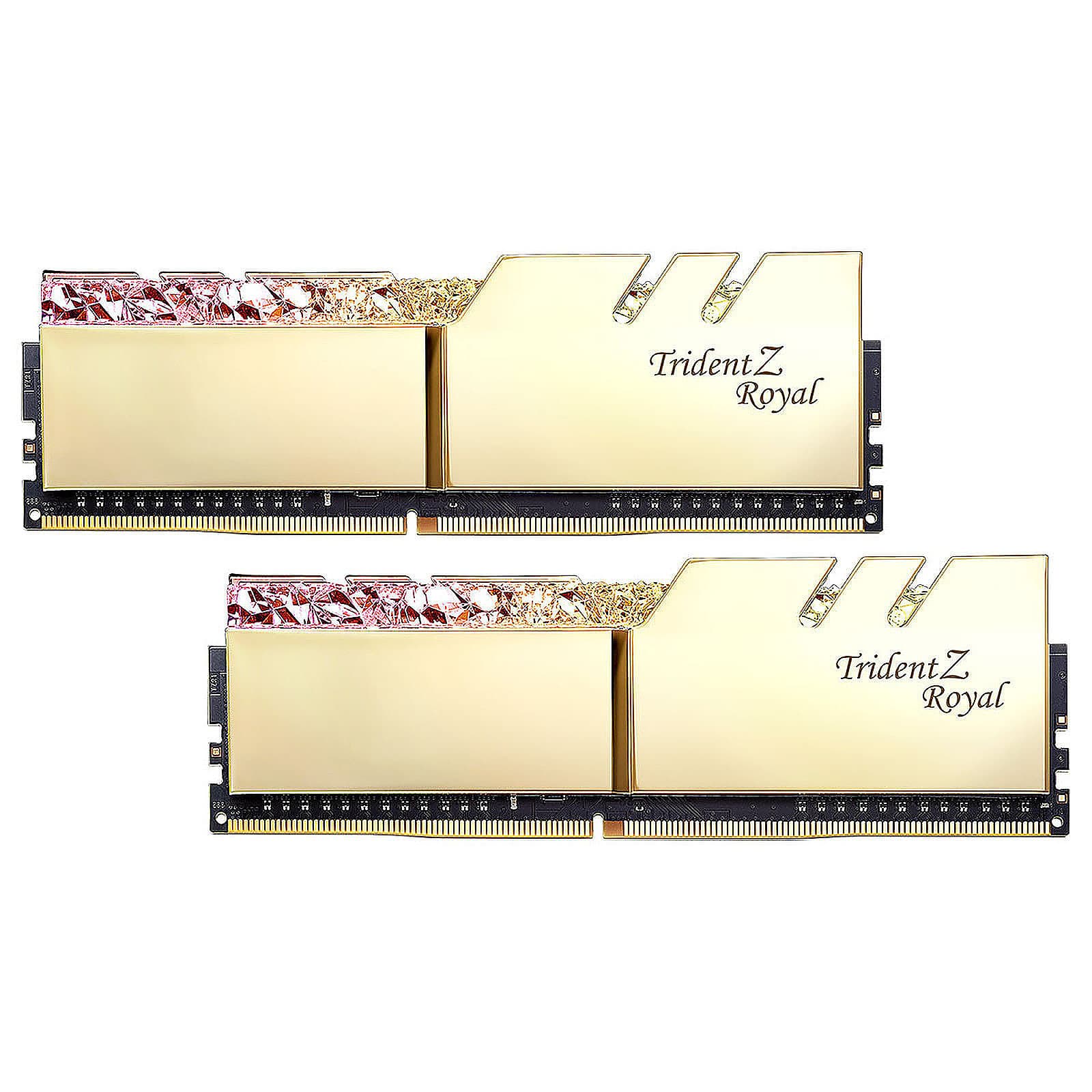 G.Skill Trident Z Royal 64 Go (2 x 32 Go) DDR4 3600 MHz CL18 - Or Seconde Vie Parfait Etat 1
