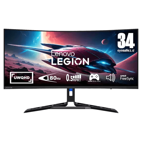 Lenovo Legion R34w-30 - 34" CURVE UWQHD 180Hz VA 0.5ms FreeSync Premium