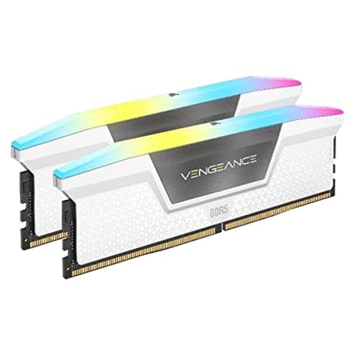 Corsair Vengeance RGB DDR5 32 Go (2 x 16 Go) 6000 MHz CL36 1.4V - Blanc 3