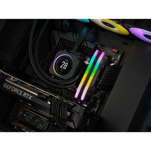Corsair Vengeance RGB DDR5 32 Go (2 x 16 Go) 6000 MHz CL36 - Noir (CMH32GX5M2E6000C36) 3