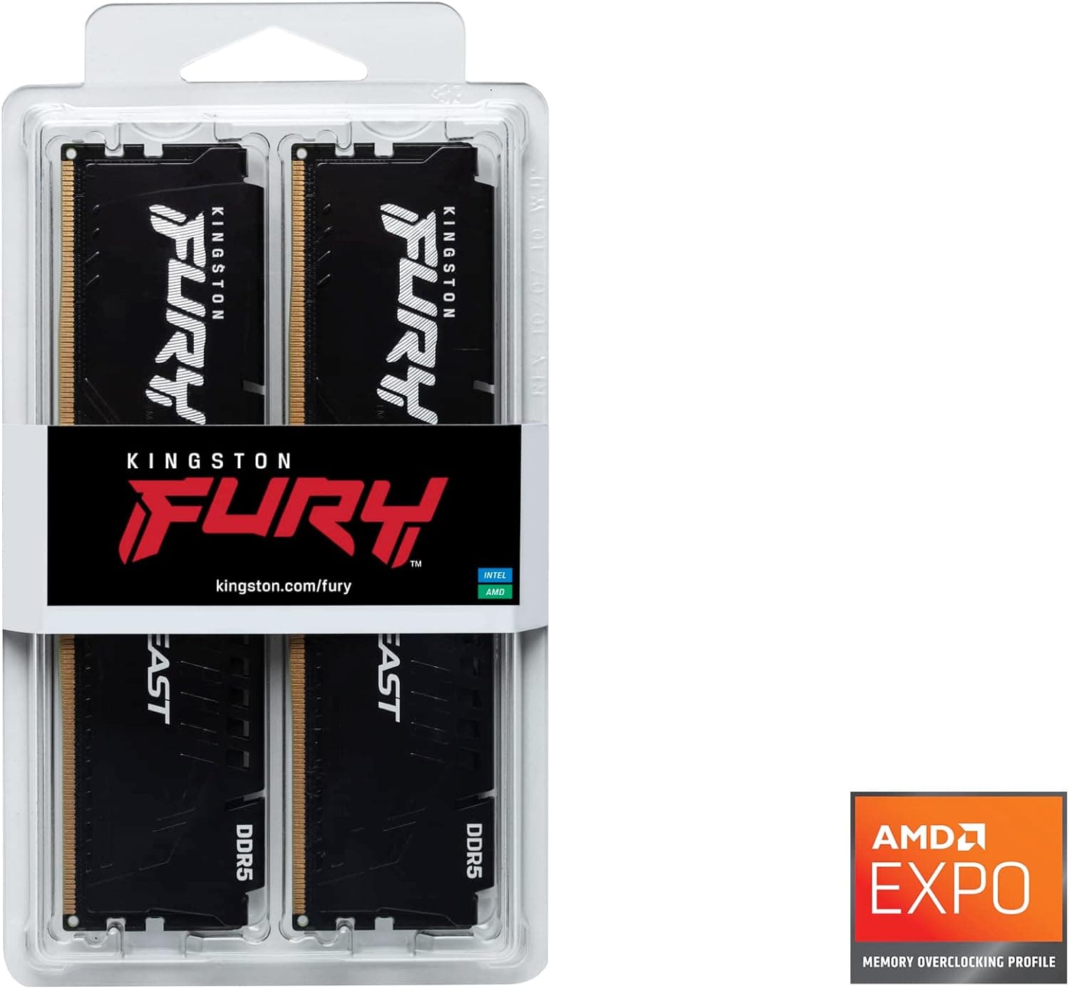 Kingston FURY Beast 32 Go (2 x 16 Go) DDR5 6000 MHz CL36 6