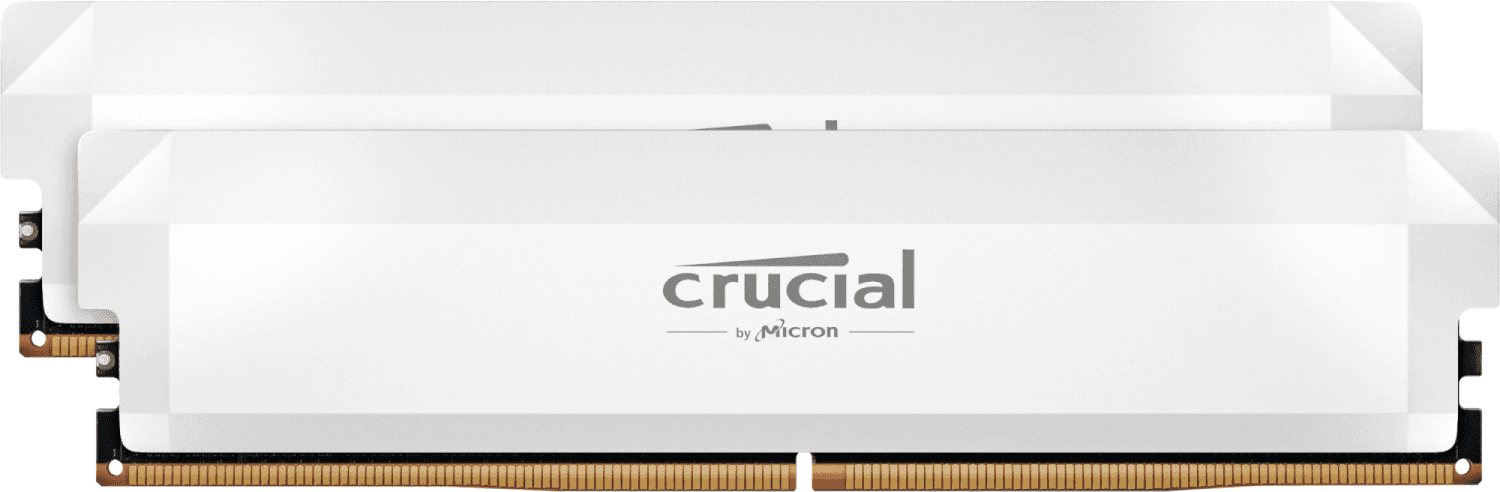 Crucial Pro Overclocking 64Go (2x32Go) DDR5 6400MHz CL40 Blanc 1