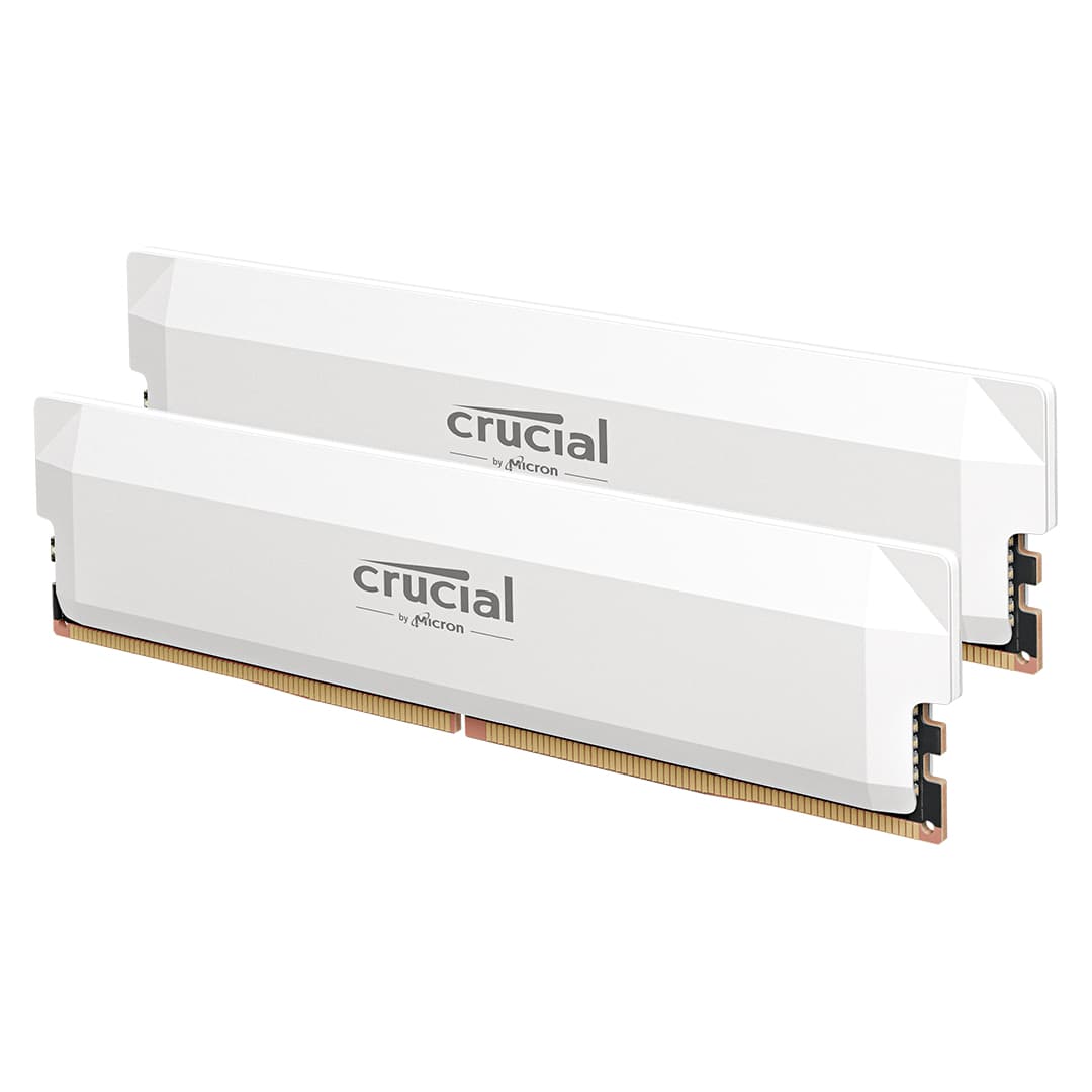 Crucial Pro Overclocking 64Go (2x32Go) DDR5 6400MHz CL40 Blanc 2