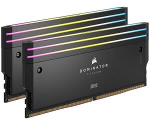 Corsair Dominator Titanium DDR5 RGB 64 Go (2 x 32 Go) 6400 MHz CL32 - Noir 1