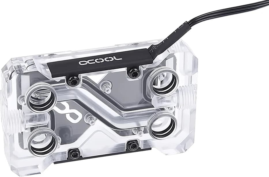 Alphacool GPX SLI Connector Dual - Acryl - Addressable RGB 4