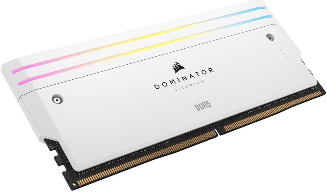 Corsair Dominator Titanium DDR5 RGB 64 Go (2 x 32 Go) 6400 MHz CL32 - Blanc 3