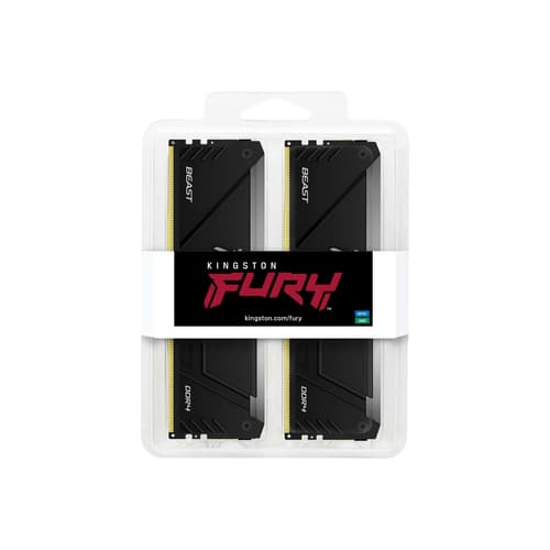 Kingston FURY Beast RGB 32 Go (2 x 16 Go) DDR4 3200 MHz CL16 (KF432C16BB2AK2/32) 3