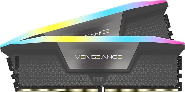 Corsair Vengeance RGB DDR5 32 Go (2 x 16 Go) 6000 MHz CL38 1.35V - Noir 1