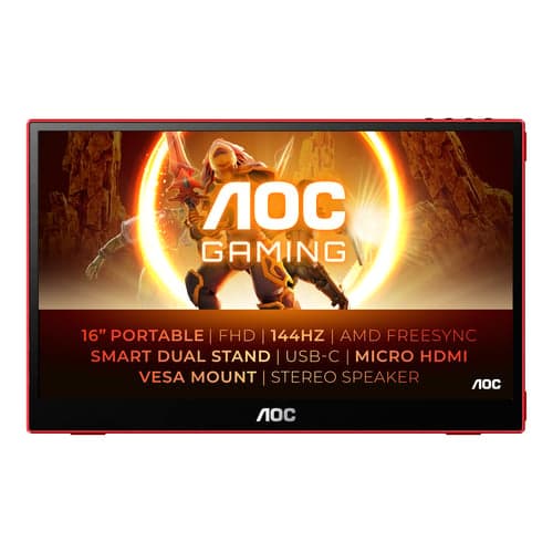 AOC 16G3 - Ecran transportable 15.6" FHD IPS 144Hz USB-C 1