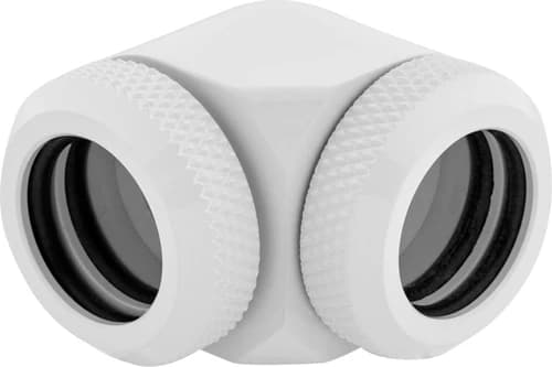 Corsair Hydro X Series XF Hardline Embout 90° 14mm OD - Blanc (x 2) 2