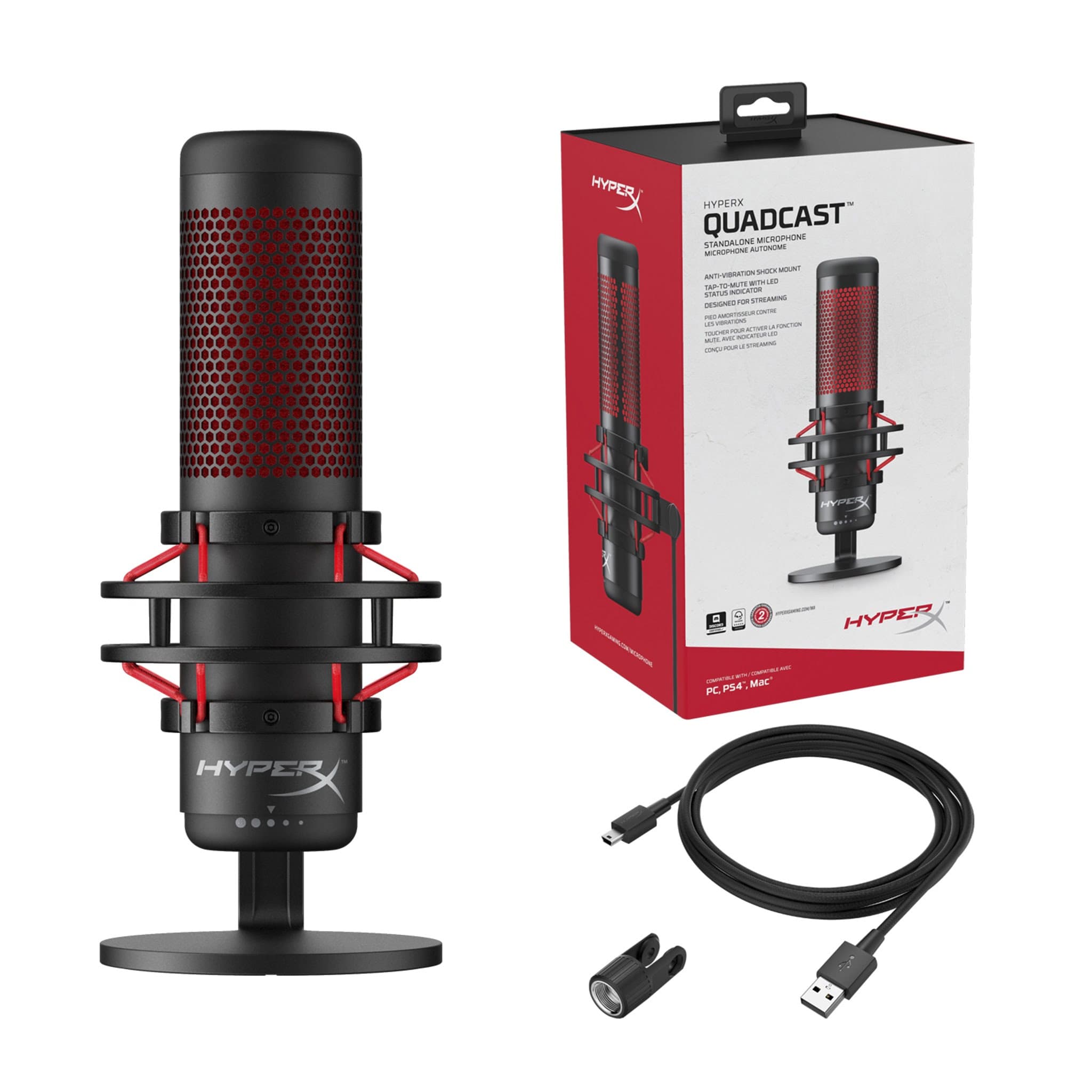 HyperX QuadCast S Noir 4