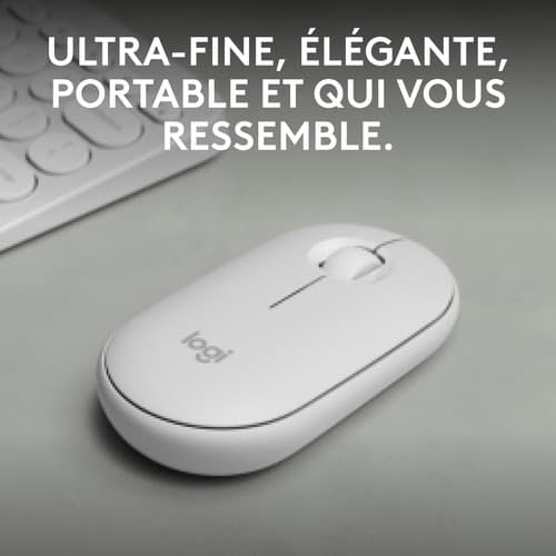 Logitech Pebble 2 M350s (Blanc) 4