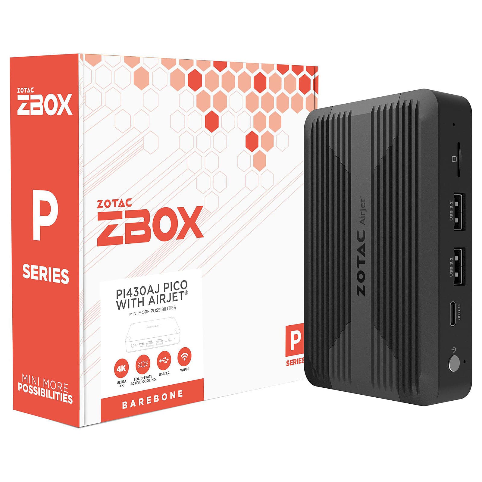 ZOTAC ZBOX pico PI430AJ-W5B avec AirJet 1