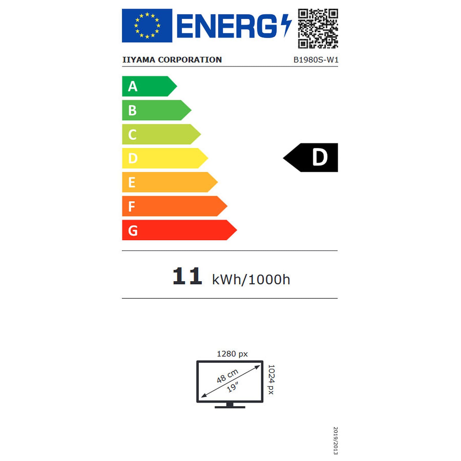 iiyama 19" LED - ProLite B1980S-W1 5
