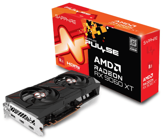 Sapphire PULSE AMD Radeon RX 9060 XT 8GB