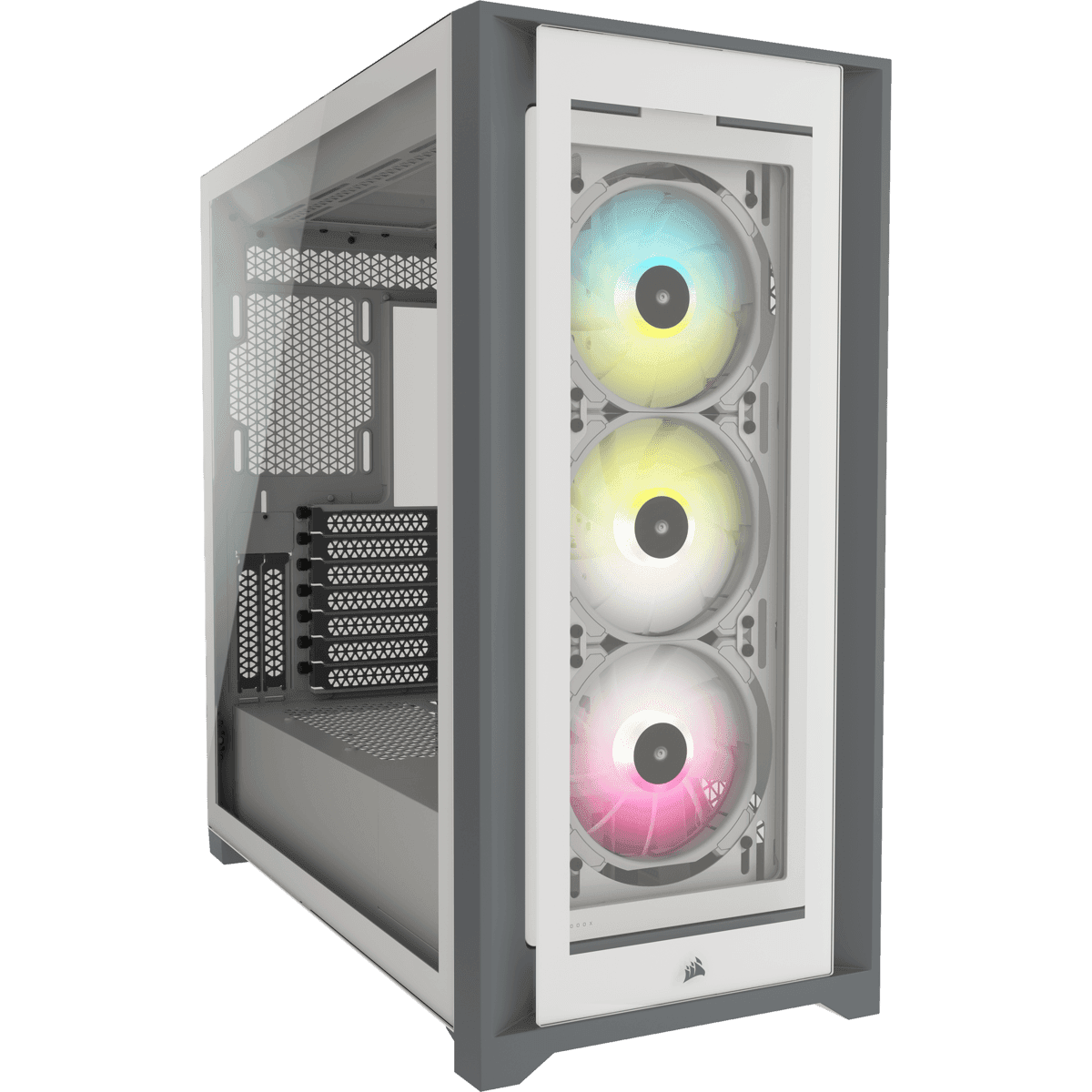 Corsair iCUE 5000X RGB Tempered Glass (Blanc)