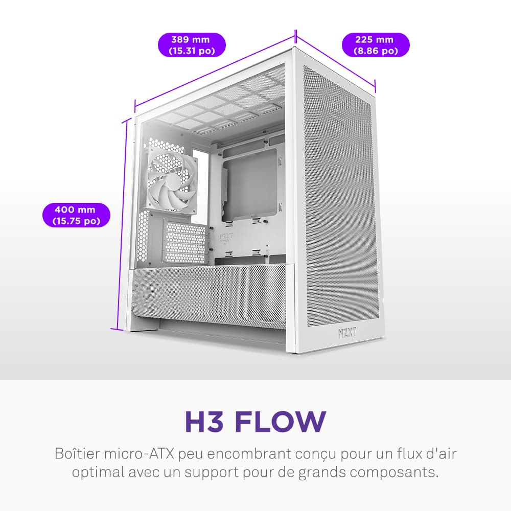 NZXT H3 Flow Blanc (2025) 6
