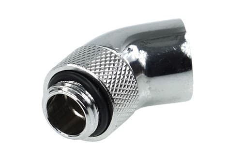 Alphaccol HF Coude 45° rotatif - 1/4" Mâle / Femelle Chrome