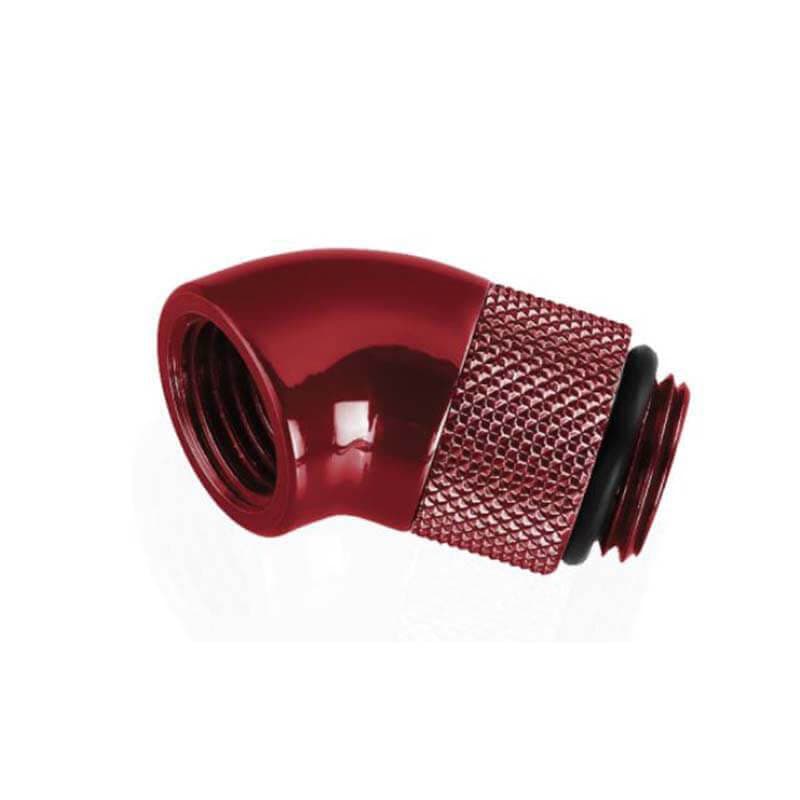 Fitting coudé rotatif 45° rouge - 14mm