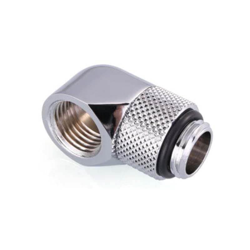 Fitting coudé rotatif 90° argent - 14mm