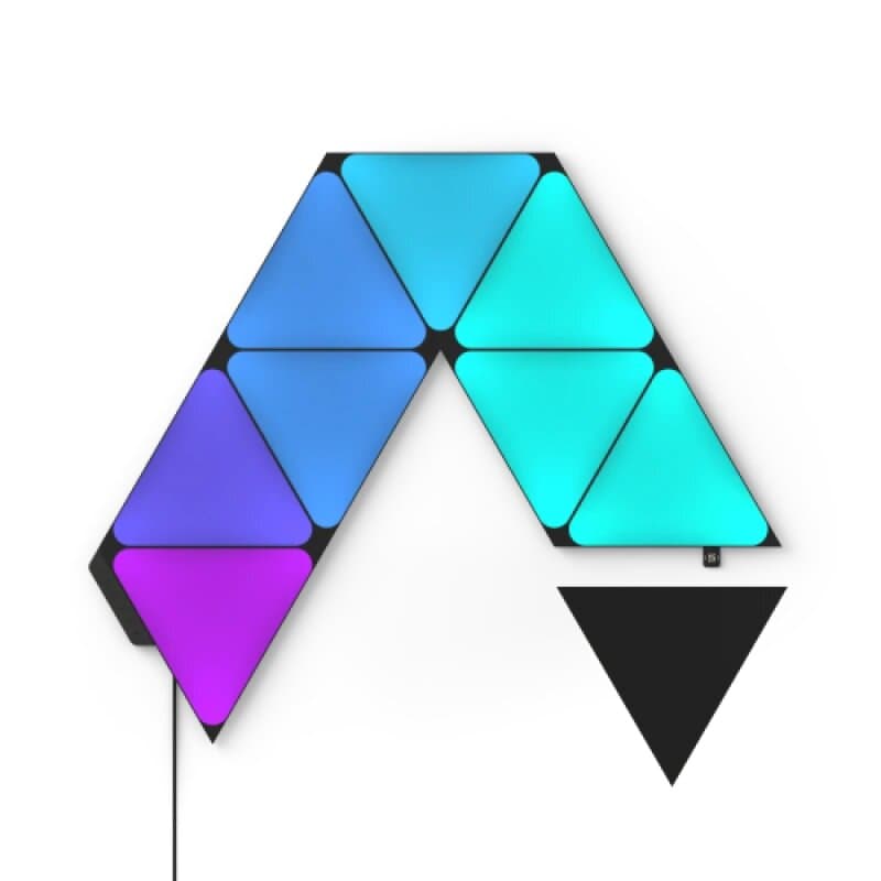 Nanoleaf Shapes Black Triangles Starter Kit (9 pièces)