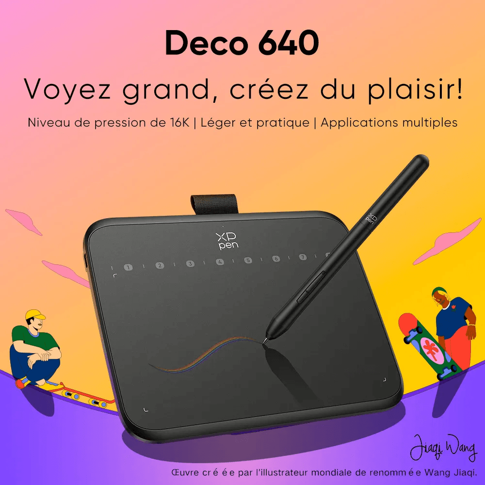 XPPEN Deco 640 IT640 - 5080LPI 6" Noir