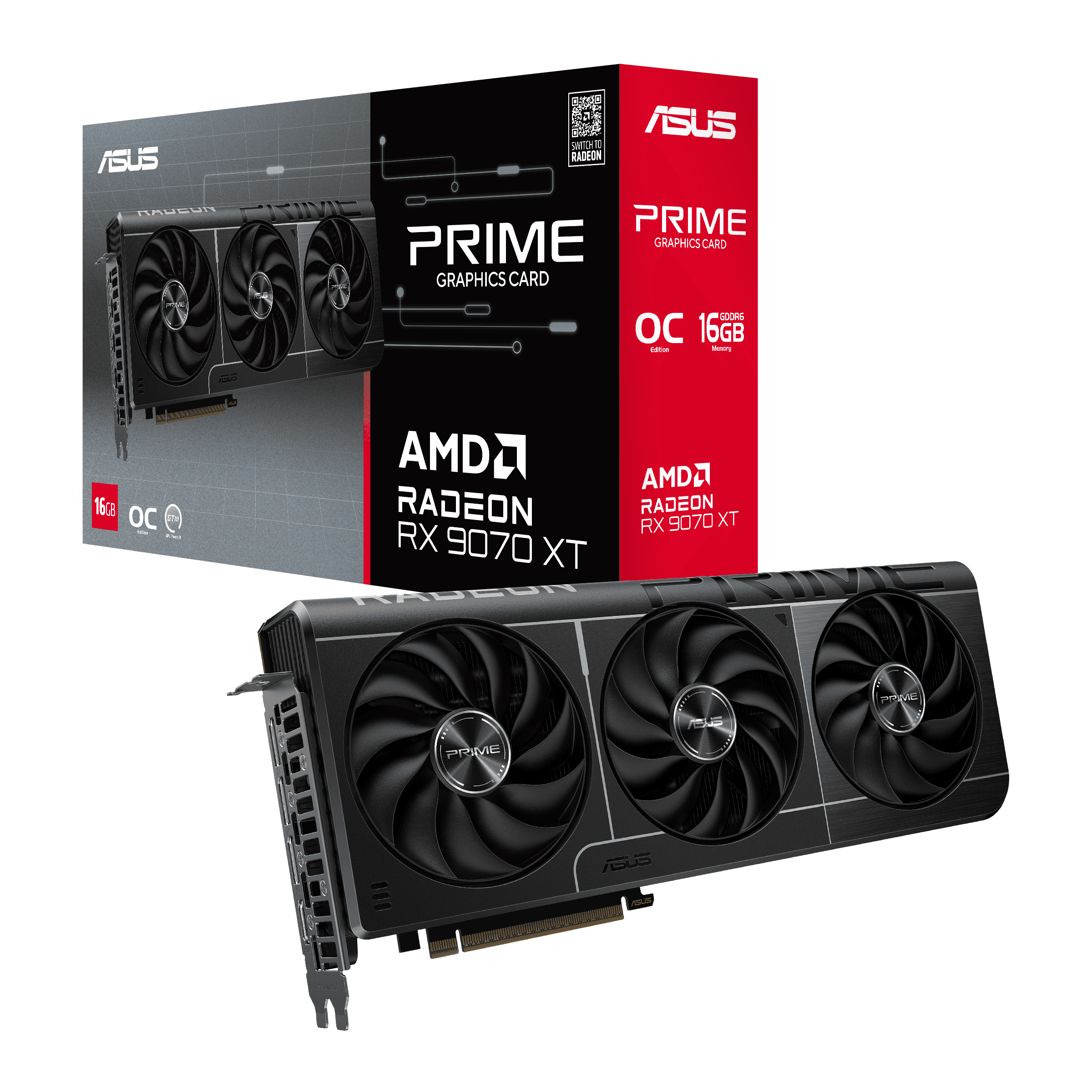 ASUS Prime Radeon RX 9070 XT OC Edition 16GB GDDR6