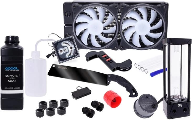 Alphacool Kit Watercooling complet - Hurrican 240mm XT45